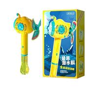 Luminous Windmill Bubble Machine | 35cm Handheld Electric ABS | Automatic Leak-Proof Bubble Wand | Outdoor Summer Toy for Kids Parties