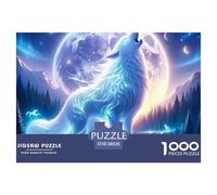 Luminous Wolf Howl Carton De Qualité Jeu Relaxant, Idéal pour Se Détendre, Réduire La Pression Et Profiter De La Vie 38x26cm/1000pcs