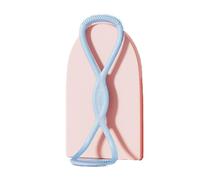 Luminousdo Bandes de résistance en forme de 8 pour femme, bandes d'exercice avec poignées pour l'entraînement, les bras, la poitrine, la corde de traction pour le yoga (bleu, 11,3 kg)