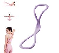 Luminousdo Resistance Bands, Figure 8 Exercise Bands for Women Men, Resistance Band, for Working Out, Arm, Chest Expanders Strap,Fullbody Yoga Pulling Ropes (15lb Purpe)