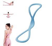 Luminousdo Resistance Bands, Figure 8 Exercise Bands for Women Men, Resistance Band, for Working Out, Arm, Chest Expanders Strap,Fullbody Yoga Pulling Ropes (25lb Blue)