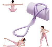 Luminousdo Resistance Bands, Figure 8 Resistance Bands for Women Men, Luminous Do Exercise Bands with Handles for Working Out, Arm, Chest Expander Strap (Purple,15 lbs)