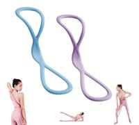 Luminousdo Resistance Bands,Figure 8 Resistance Bands for Women Men,Upgraded 8 Shaped Resistance Band with Handles, for Working Out, Arm, Chest Expander Strap, Yoga Starter Set (C 15+25P)