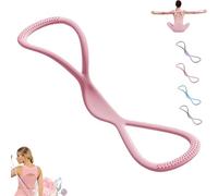 Luminousdo Resistance Bands, Fullbody Yoga Pulling Rope, Exercise Bands for Women Men, for Arm, Chest Expander/Back Training Elastic Ropes (Pink(15lb))