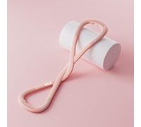 Luminousdo Resistance Bands,Luminous Figure 8 Resistance Bands for Women Men,Luminous Resistances Bandses with Handles,Arm,Chest Expander Strap,Fullbody Yoga Pulling Rope (Pink)
