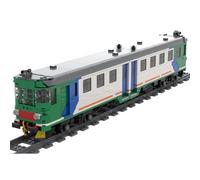 Luminto MOC ALn 668 3100 Kit de construction de camion à poussette, 1188 pièces, version statique, modèle de train italien classique, réplique d'un véhicule de chemin de fer pour les amateurs et