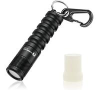 LUMINTOP EDC01 Mini lampe de poche LED 120 lumens super lumineuse, porte-clés, 3 modes, étanche IPX8, petite (noir)