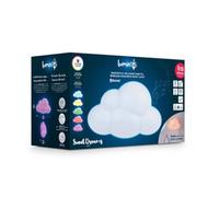 Lumin'us Nuage Haut-Parleur Lumineux avec 9 Varanti de Couleur, lumière de Nuit, Maximum 15 W, Multicolore