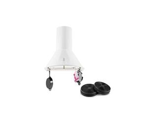 Lumio Neo Set Hotte aspirante murale + 2 filtres recyclage d'air 610 m³/h blanc