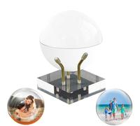 LumiOrb Boule de cristal WiFi à ultrasons 3D - Album photo numérique - Pour couples, animaux domestiques - Cadeau mémoire (D)