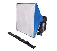 LumiQuest SoftBox III LQ-119S, Flash Diffuser & Light Softener, Universal Classic Design for External Camera Flashes with UltraStrap, Neon Blue