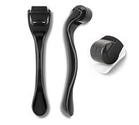 LUMIROLL DermaRoller Pousse Cheveux Barbe Visage Homme & Femme | Rouleau Derma 0.25mm Repousse Cheveux Barbe | Roller Anti-Calvitie | Kit Dermaroller Corps Face Roller Roulette Dermo