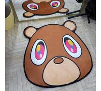 Lumirug Hypebeast Tapis ours de remise de diplôme hip-hop pour salon, chambre à coucher, dortoir, couverture d'album de musique hip-hop, tapis antidérapant pour décoration de rue et cadeau (qualité
