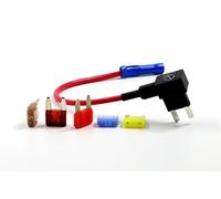 Lumision ADD Circuit Mini APM ATM Fusible Tap Add ON Double Circuit Adaptateur Terminal Auto Voiture + Fusibles 5, 7,5, 10, 15, 20 A