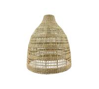 Lumisky Abat Jour Naturel Freya Long en Herbe Marine Style bohème H56cm pour Monture électrique E27