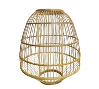 Lumisky Abat Jour Naturel Mykonos en Bambou Style bohème H37cm pour Monture électrique E27