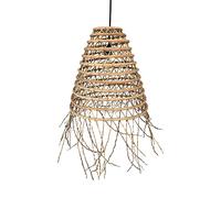 LUMISKY Abat Jour Ursula Indoor en Fibre de Palmier dattier Naturelle bohème pour Monture électrique E27 H54 cm