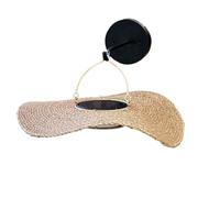 Lumisky Applique murale sans fil solaire LED SUNNY SMALL ROUND en herbe marine style bohème CORALIA H15cm