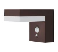 Lumisky Applique murale solaire à fixer LED blanc chaud avec détecteur de mouvement CENOVA WALL CORTEN H12.5cm