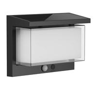 Lumisky – Applique murale solaire ZEANY – LED blanc chaud, détecteur de mouvement – Noir
