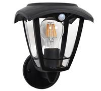 Applique murale solaire sensor noir lumax