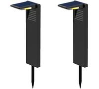 Lumisky Balises solaires à planter OSTRY LED blanc froid H41 cm Extérieur – Lot de 2