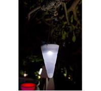 LUMISKY Balise suspendue lumineuse solaire LED -10x10x34cm - Blanc froid