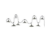 Lumisky Guirlande lumineuse extérieur avec abat-jour en acier style vintage 10 douilles E27 VINTY 6m