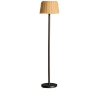 Lumisky Lampadaire solaire extérieur en poly rotin avec module LED blanc chaud télécommande MATEO SOLAR H160cm