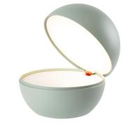 Lumisky Lampe de chevet sans fil à poser vert sauge LED blanc chaud dimmable GOOD NIGHT SAGE ø12cm
