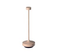 Lumisky Lampe de table sans fil beige touch LED blanc chaud RUBY CREAM H25 cm