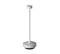 Lumisky Lampe de table sans fil blanc touch LED blanc chaud RUBY WHITE H25 cm