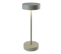 Lumisky Lampe de table sans fil dimmable en aluminium couleur sauge LED SANDY SAGE H33 cm