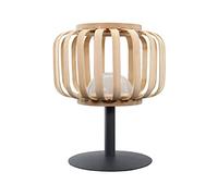 Lampe de table sans fil - LUMISKY - STANDY MINI BAMBOU - H25 cm - Bambou naturel - LED blanc chaud et blanc