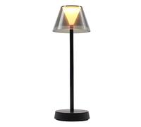 Lumisky Lampe de table sans fil LED blanc chaud BEVERLY BLACK H34cm