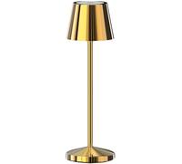 Lumisky Lampe de table sans fil LED blanc chaud dimmable EMILY H25cm, Gold