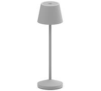 Lumisky Lampe de table sans fil LED blanc chaud dimmable EMILY H25cm, Gris