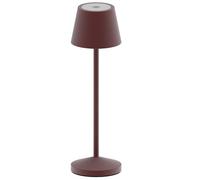 Lumisky Lampe de table sans fil LED blanc chaud dimmable EMILY H25cm, Marron Vintage
