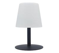 Lampe de table LED sans fil Standy Mini Rock - Lumisky - H 25 cm - Gris et blanc