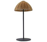 Lumisky Lampe de table sans fil polyrotin blanc dimmable FAROE H30cm