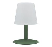 LUMISKY-Lampe de table sans fil solaire ou USB vert olive Batimex - diamètre16 x H 25 cm