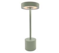 Lampe de table sans fil touch en aluminium vert olive mat LED ROBY OLIVE H30cm