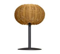 Lumisky Lampe de table solaire SAMIRA SOLAR avec base module solaire rechargeable avec télécommande H25cm