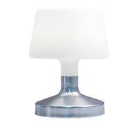 Lumisky Lampe de table touch design sans fil pied en acier LED blanc chaud/blanc dimmable HELEN SILVER H21cm