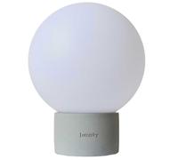 Lumisky Lampe de table sans fil Terra Beton – 60 à 130 lumens – 20 x H 25 cm – Gris