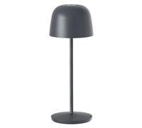Lumisky Lampe de table SOPHIA ROCK tactile sans fil LED dimmable acier gris anthracite H28cm