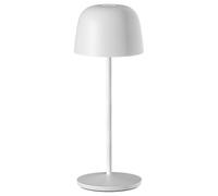 Lumisky Lampe de table touch sans fil en aluminium blanc LED SOPHIA WHITE blanc dimmable H28cm