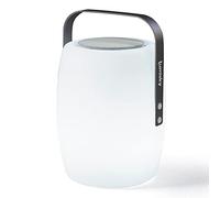 Lumisky LUCY PLAY Lampe Nomade 2 en 1 Lumineuse/Musicale avec Bluetooth, Aluminium/Plastique, 10 W, Blanc, 21cm X 21cm