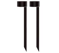 Lumisky Lot de 2 balises solaires à piquer LED blanc chaud 2x FORTY H 30cm