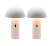 Lumisky Lot de 2 lampes de table sans fil tête orientable LED blanc chaud TOD WHITE H28cm